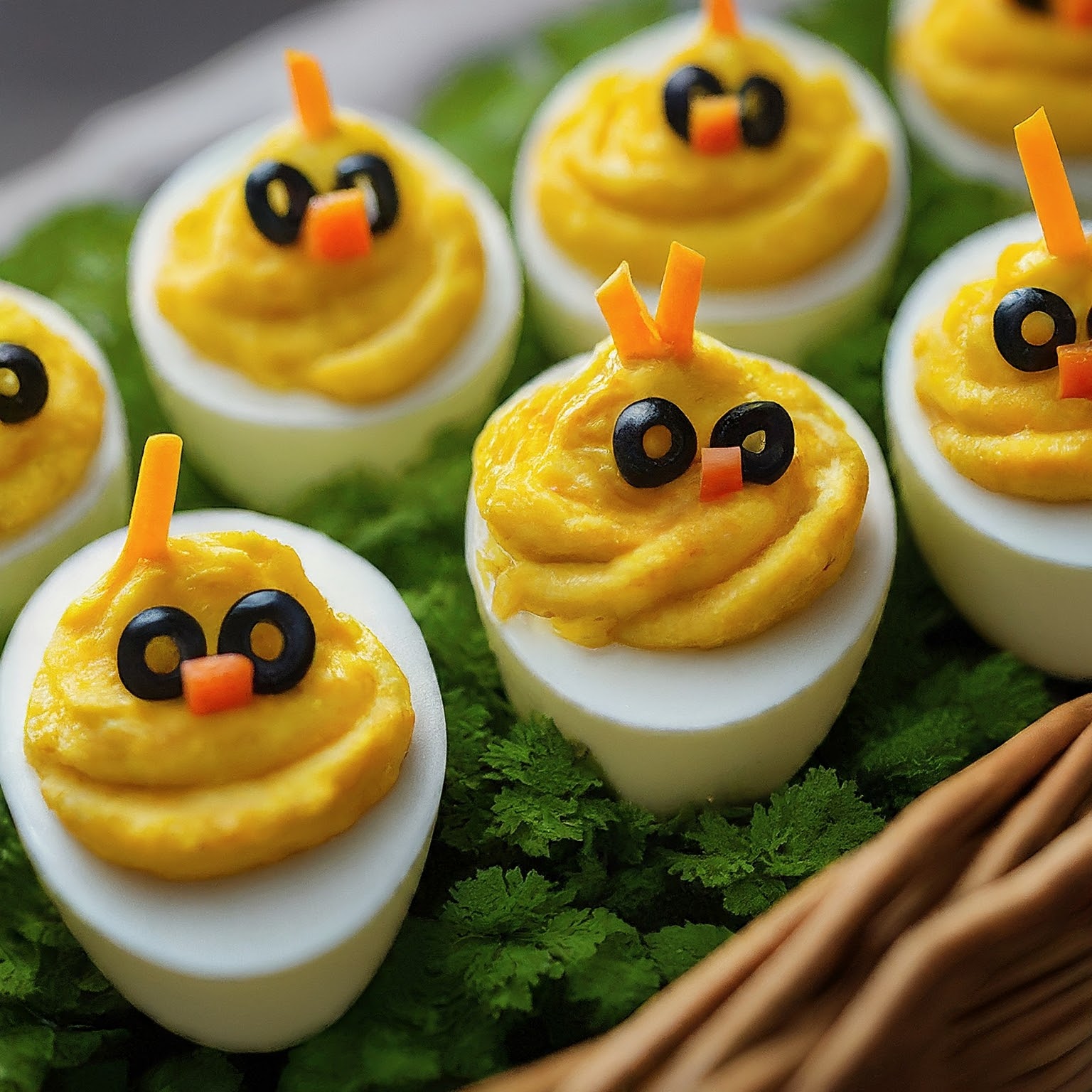 Deviled Egg Chicks Recipe Blissful Delight The Fresh Man Cook 3337