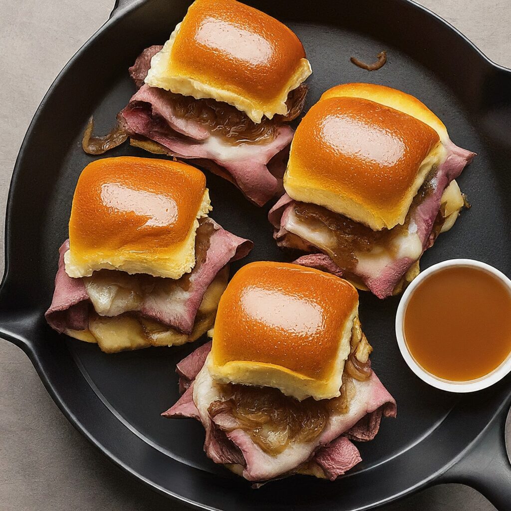 To store French Dip Sliders, wrap them individually in plastic wrap or foil, then place them in an airtight container. Label the container and store in the refrigerator for up to 3-4 days. Reheat in the oven or microwave before serving, and enjoy with fresh au jus for dipping.