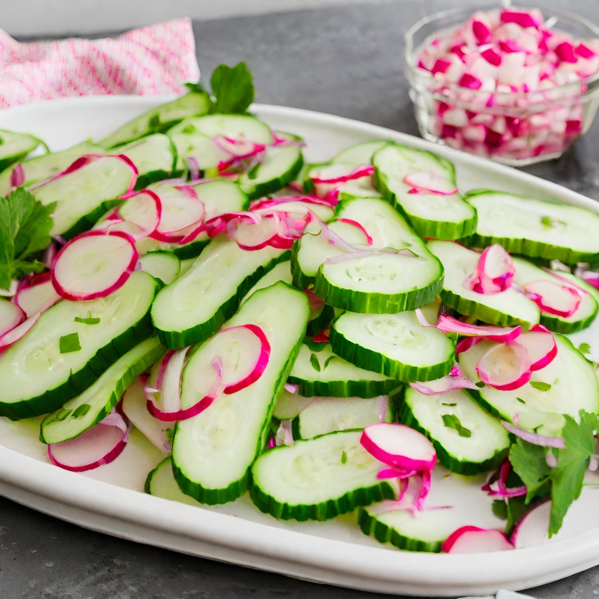 Cucumber Radish Salad Recipe 
