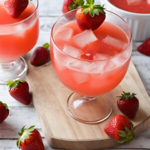 Blushing Strawberry Party Punch Recipe