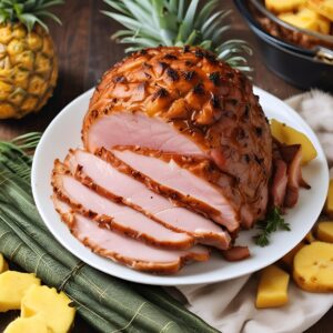 Crockpot Brown Sugar Pineapple Ham Recipe
