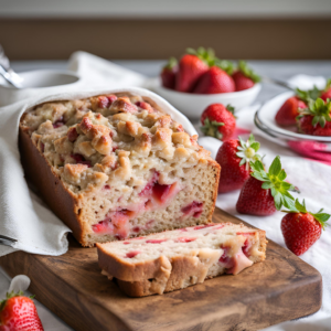 strawberry rhubarb bread