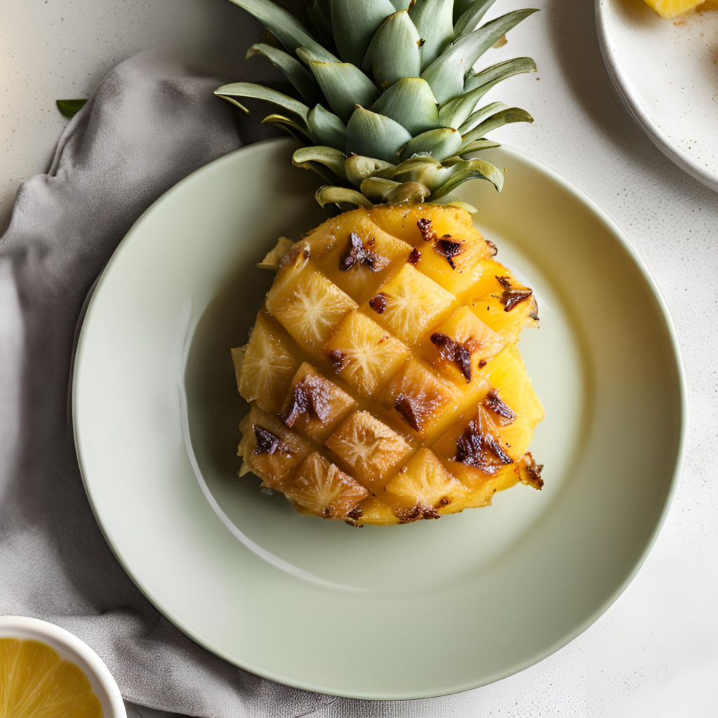 Baked Pineapple Recipe: Golden Baked Slices! - The Fresh Man cook