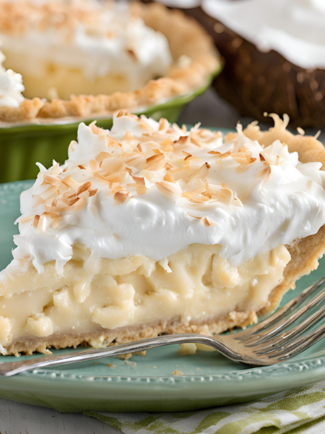 Old Fashioned Coconut Cream Pie: Classic Coconut Pie! - The Fresh Man cook