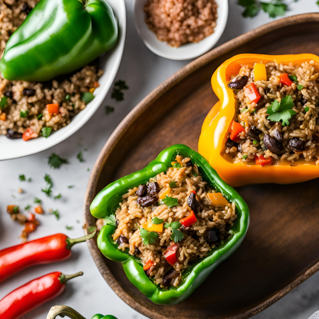 dirty rice stuffed peppers