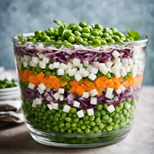 layered pea salad