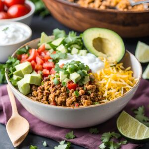 Ground Chicken Taco Bowl Recipe: Hearty and Satisfying!