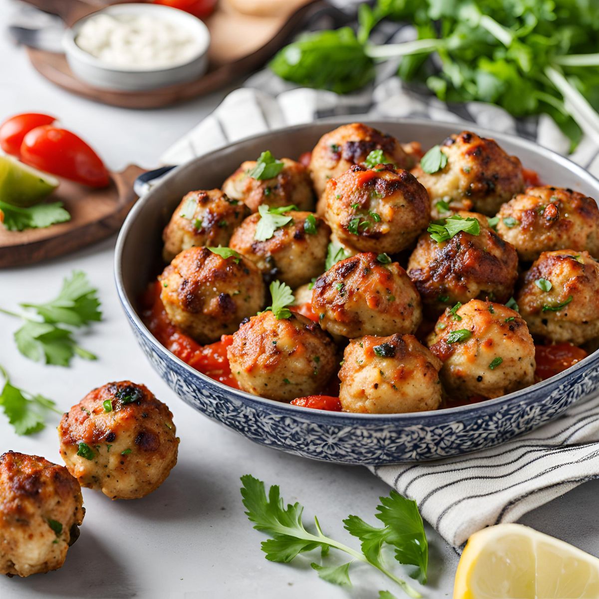 Mediterranean Chicken Meatballs Recipe: Flavorful and Healthy!