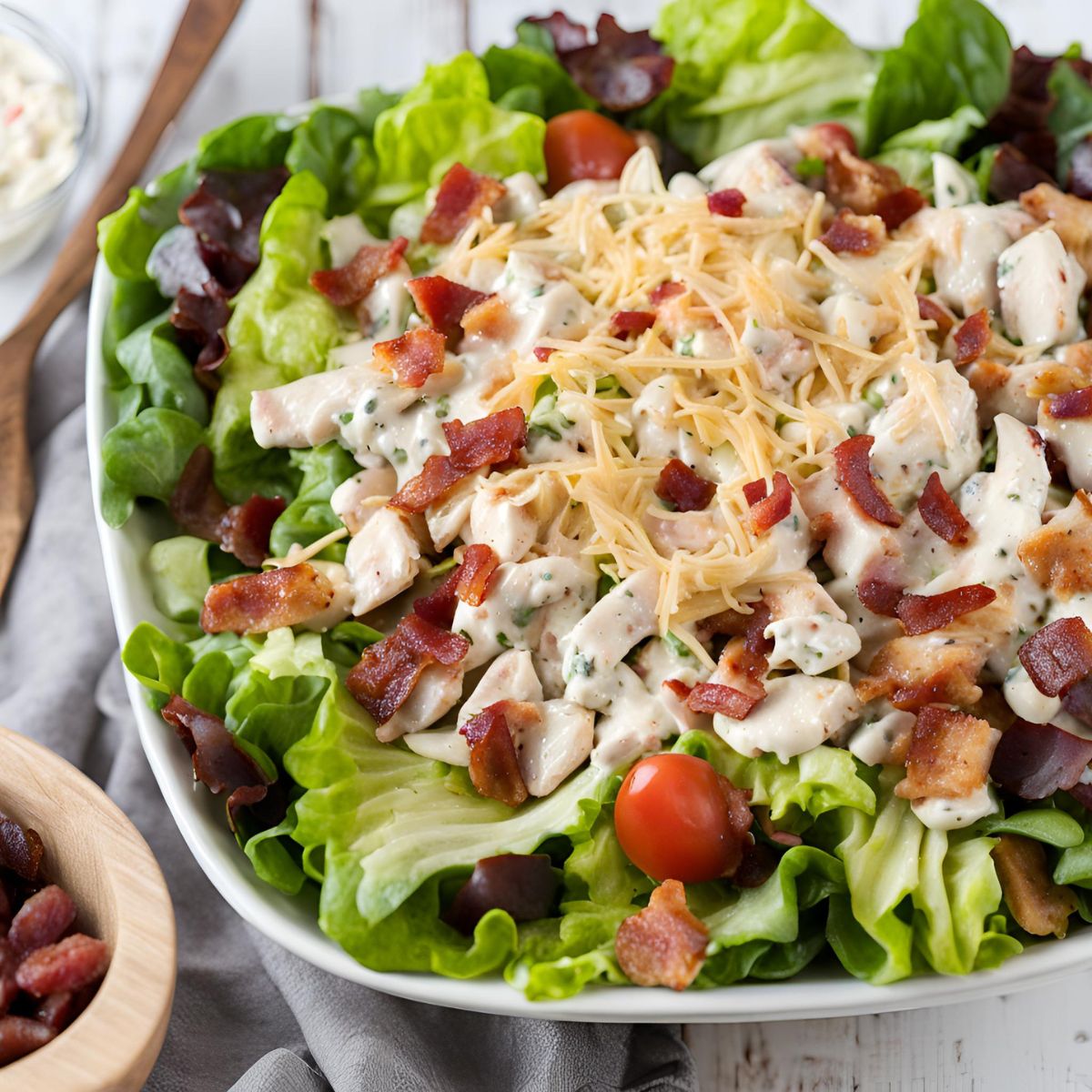 Chicken Bacon Ranch Salad Recipe: Fresh and Flavorful!