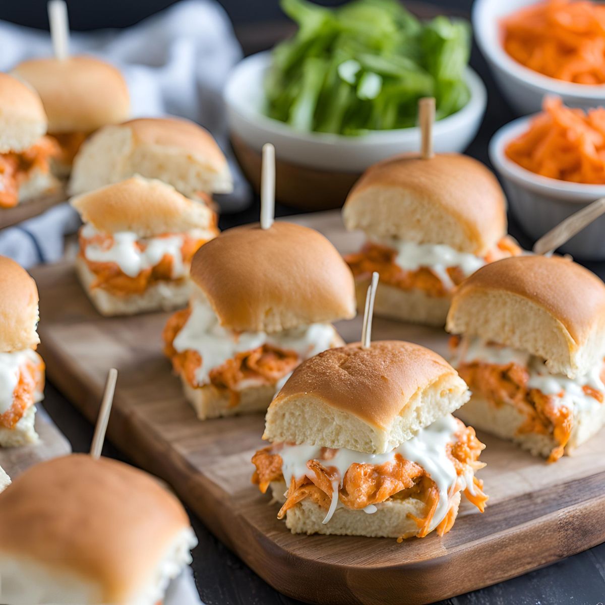 Buffalo Chicken Dip Sliders Recipe: Perfect Game Day Snack!