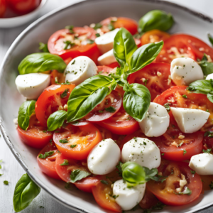 italian tomato salad with mozzarella