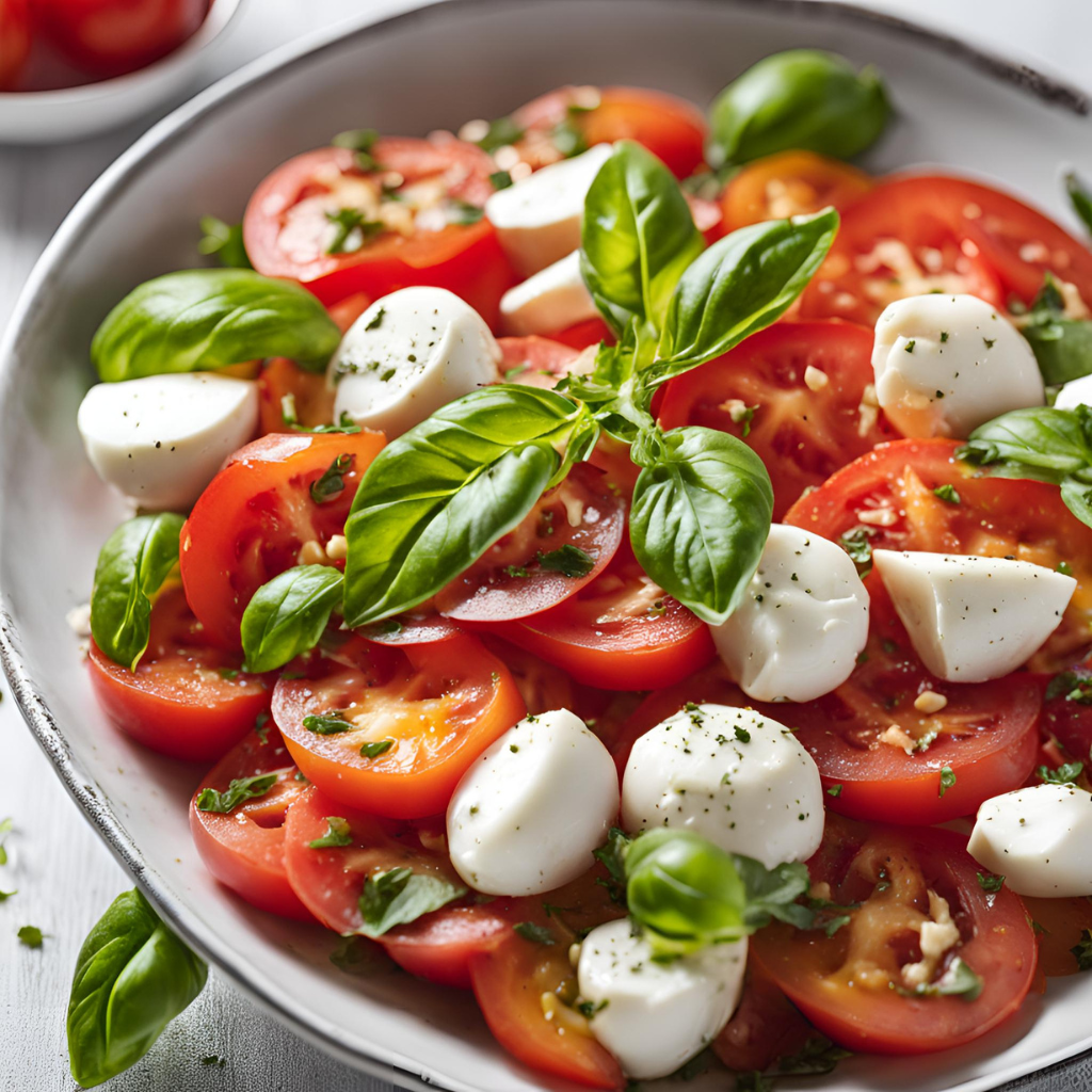 italian tomato salad with mozzarella