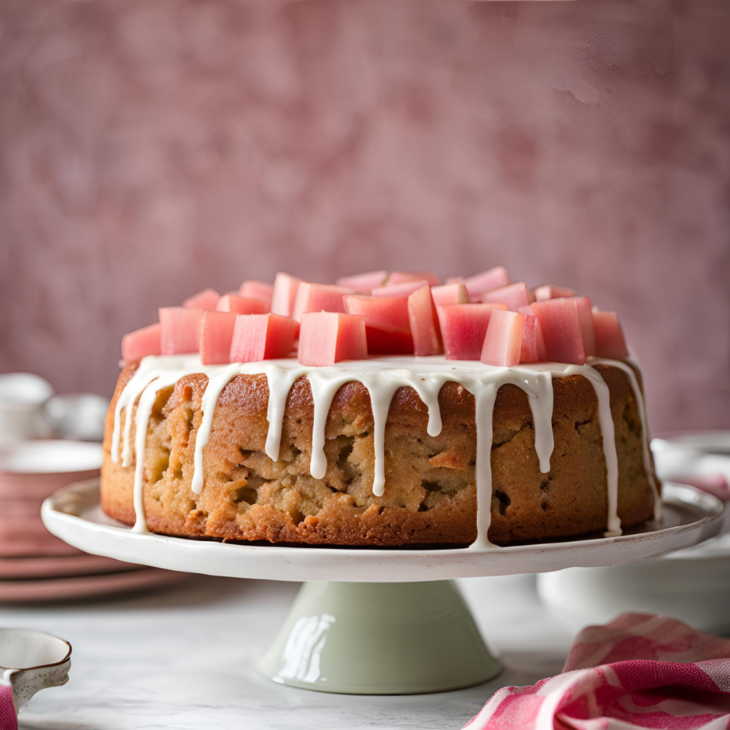 oma's rhubarb cake