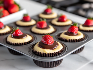 Chocolate Strawberry Mini Cheesecakes Recipe